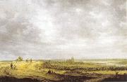 Jan van Goyen Rivierlandschap met gezicht op Arnhem. oil on canvas
